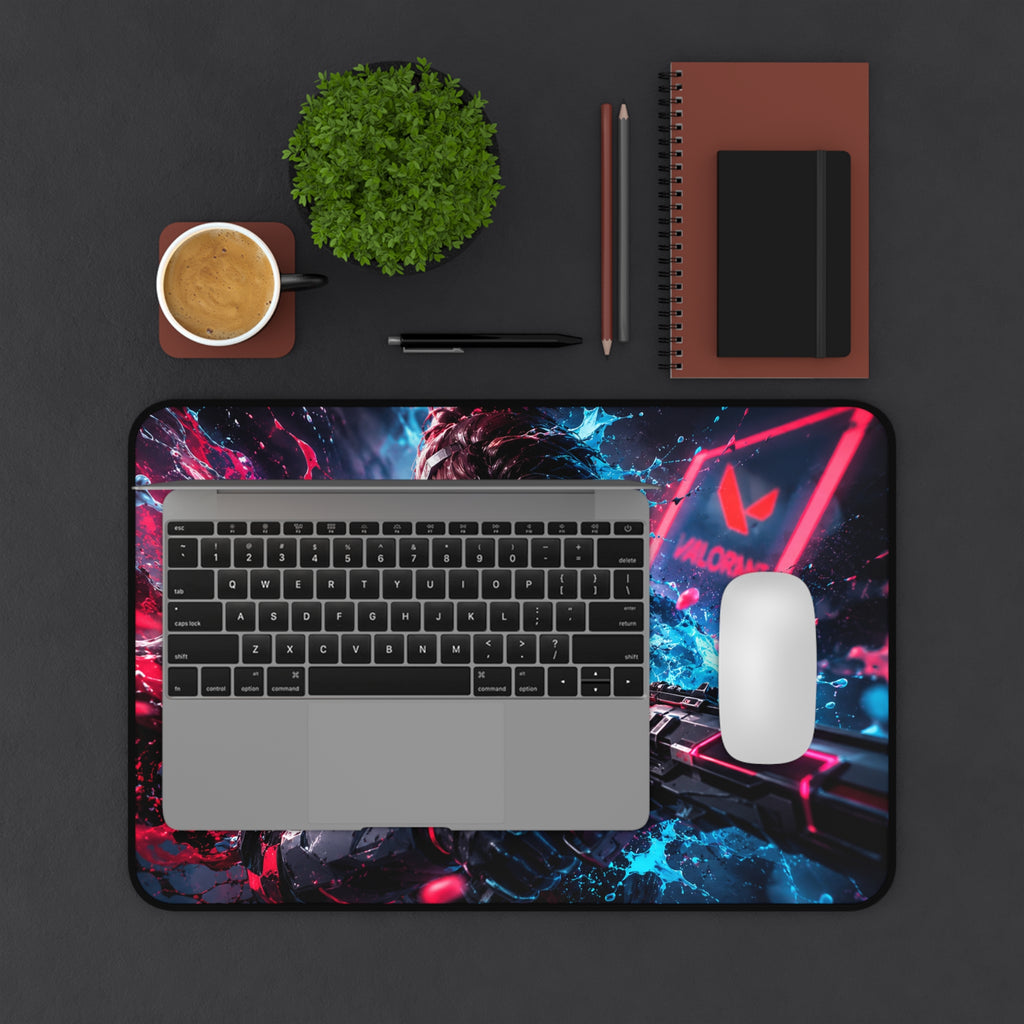 Valorant Gaming Mouse Pad - Futuristic Warrior Desk Mat