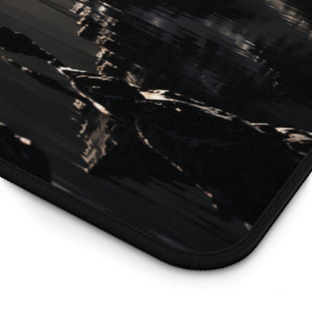 Cosmic Eclipse Mirror Lake Desk Mat & Mouse Pad