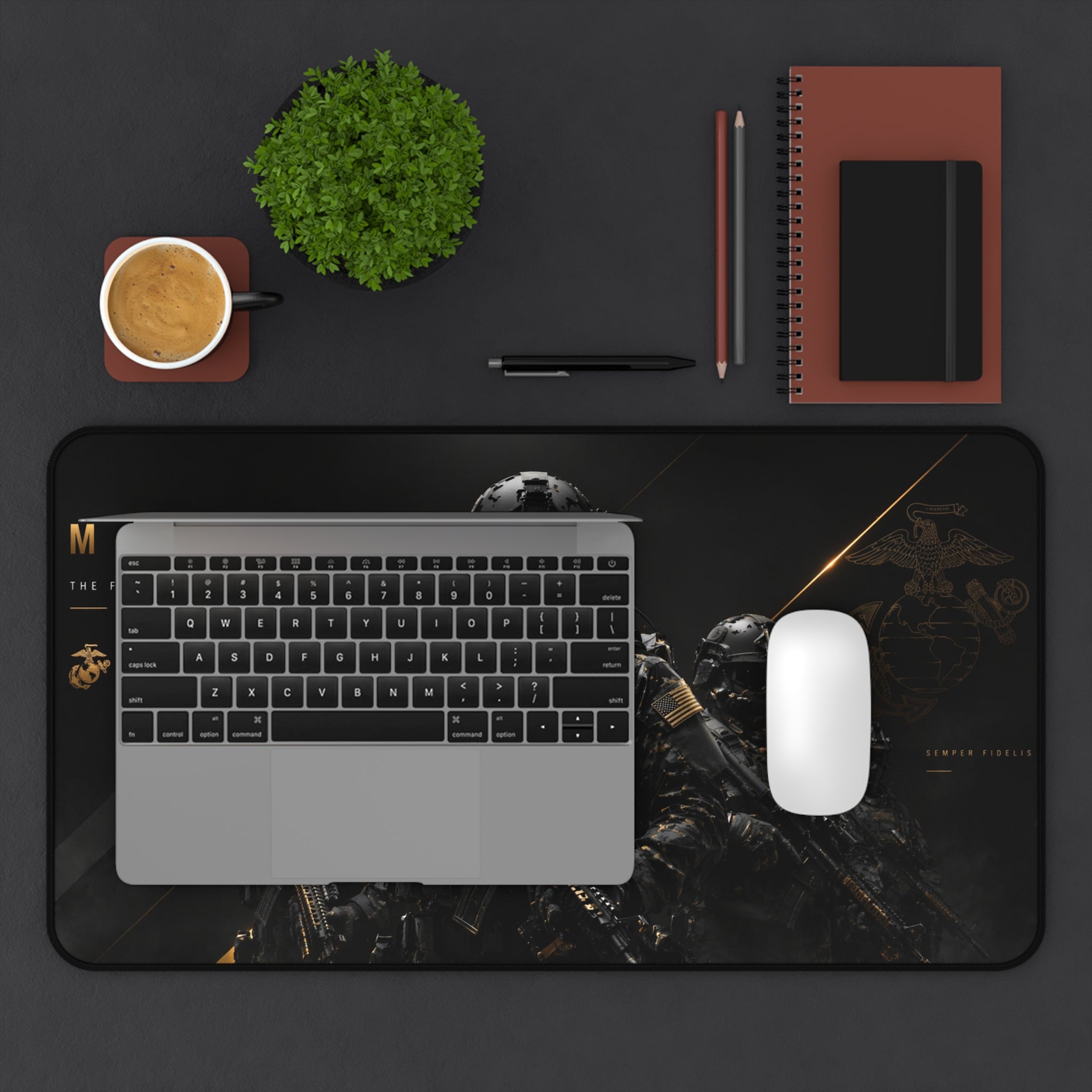Elite Marine Corps soldiers Mouse Pad — USMC Gaming Desk Mat