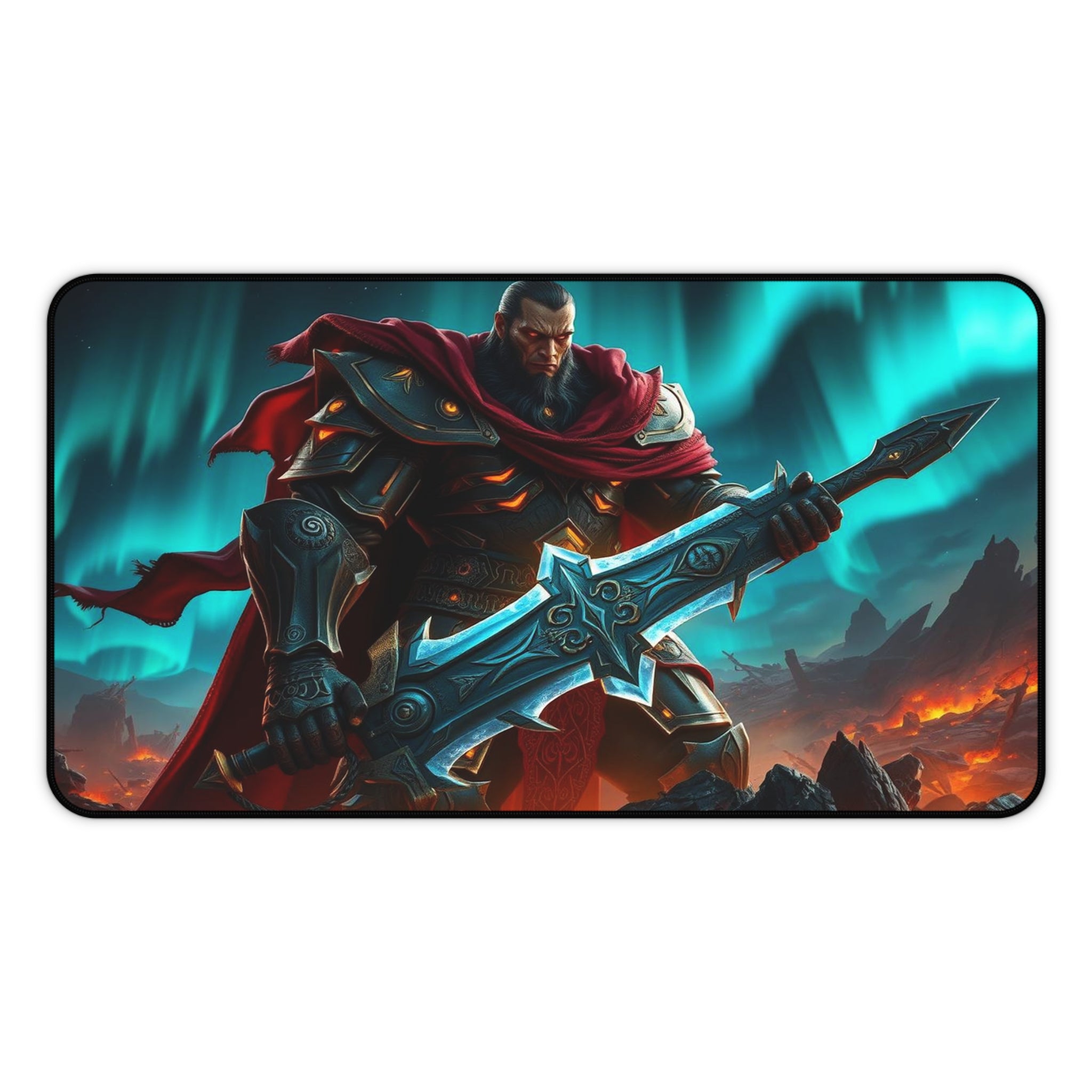 Warrior Desk Mat, Unique Gaming Mouse Pad