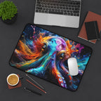 Vibrant Octopus Mouse Pad — Colorful Animal Print Desk Mat
