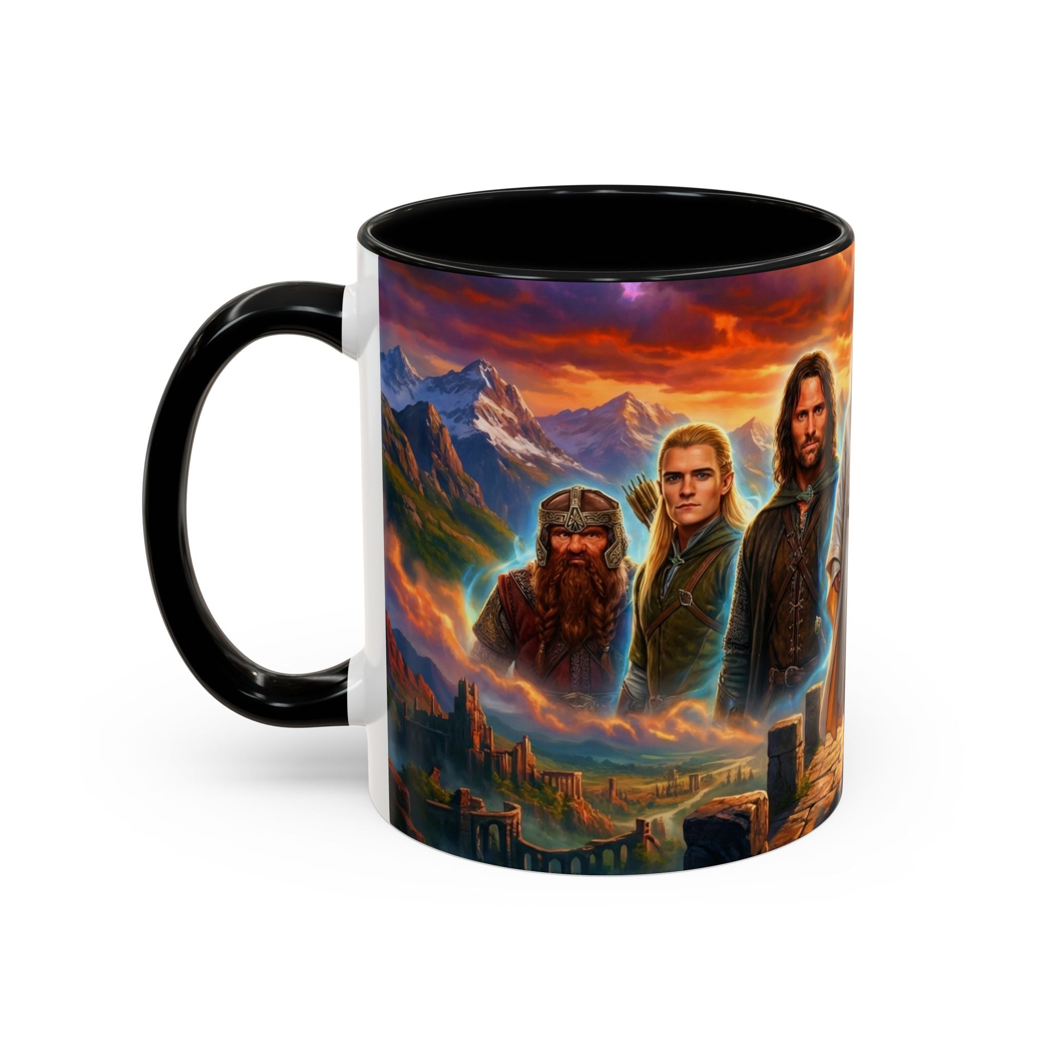 The Lord of the Rings Mug, Vibrant LOTR Coffee Mug for Fans