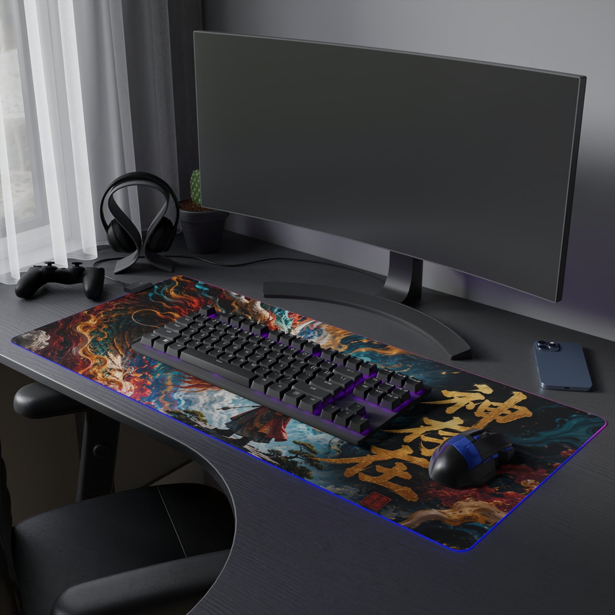 Epic Dragon RGB LED Gaming Mouse Pad