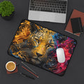 Leopard Art Desk Mat — Vibrant Color Splash Gaming & Office Mouse Pad