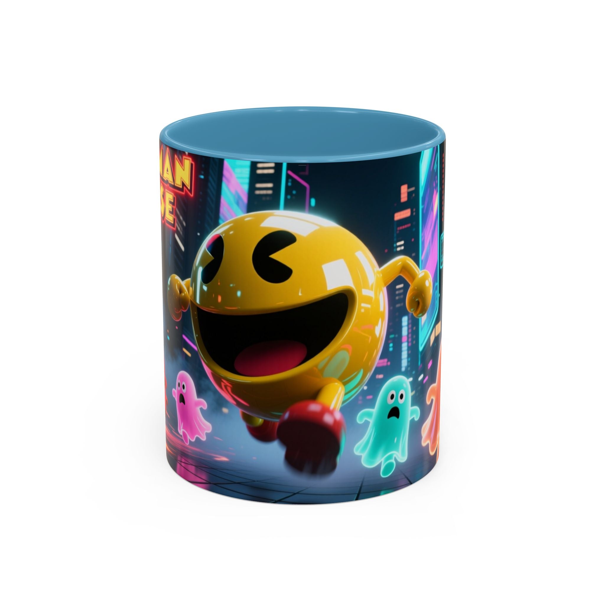 Pac-Man Mug, Colorful Ceramic Cup