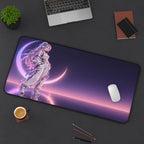 Anime Girl Desk Mat – Lavender Moon