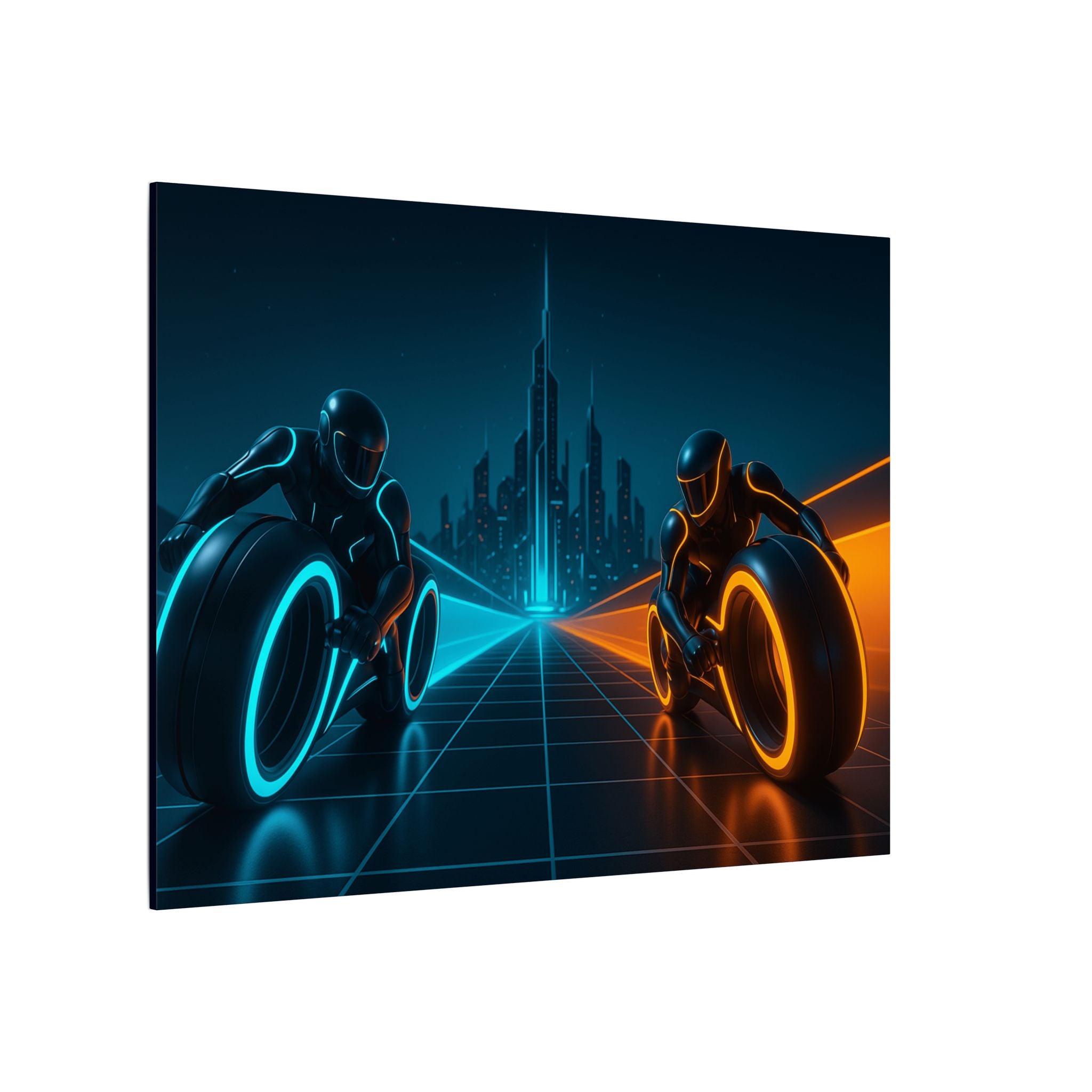 Tron Wall Art, Futuristic Tron Poster, Sci-Fi Wall Decor
