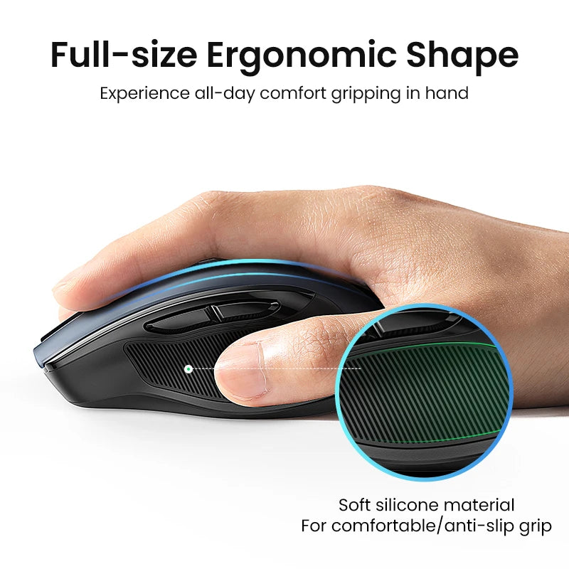 UGREEN Wireless Bluetooth Ergonomic Mouse 4000 DPI