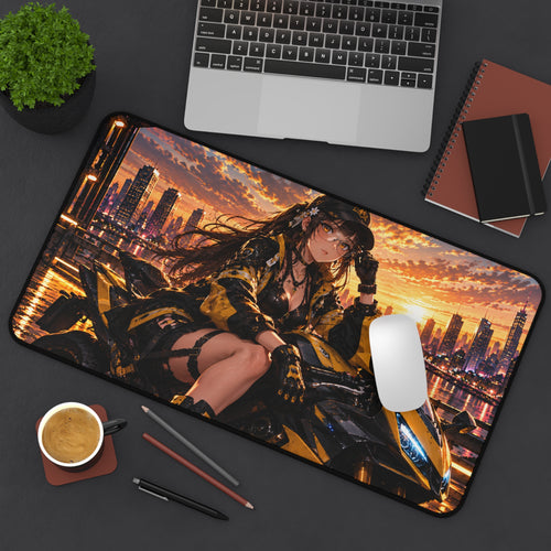 Anime Girl Gaming Desk Mat 