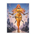 Anime Girl Warrior Vinyl Sticker | Katana Waifu