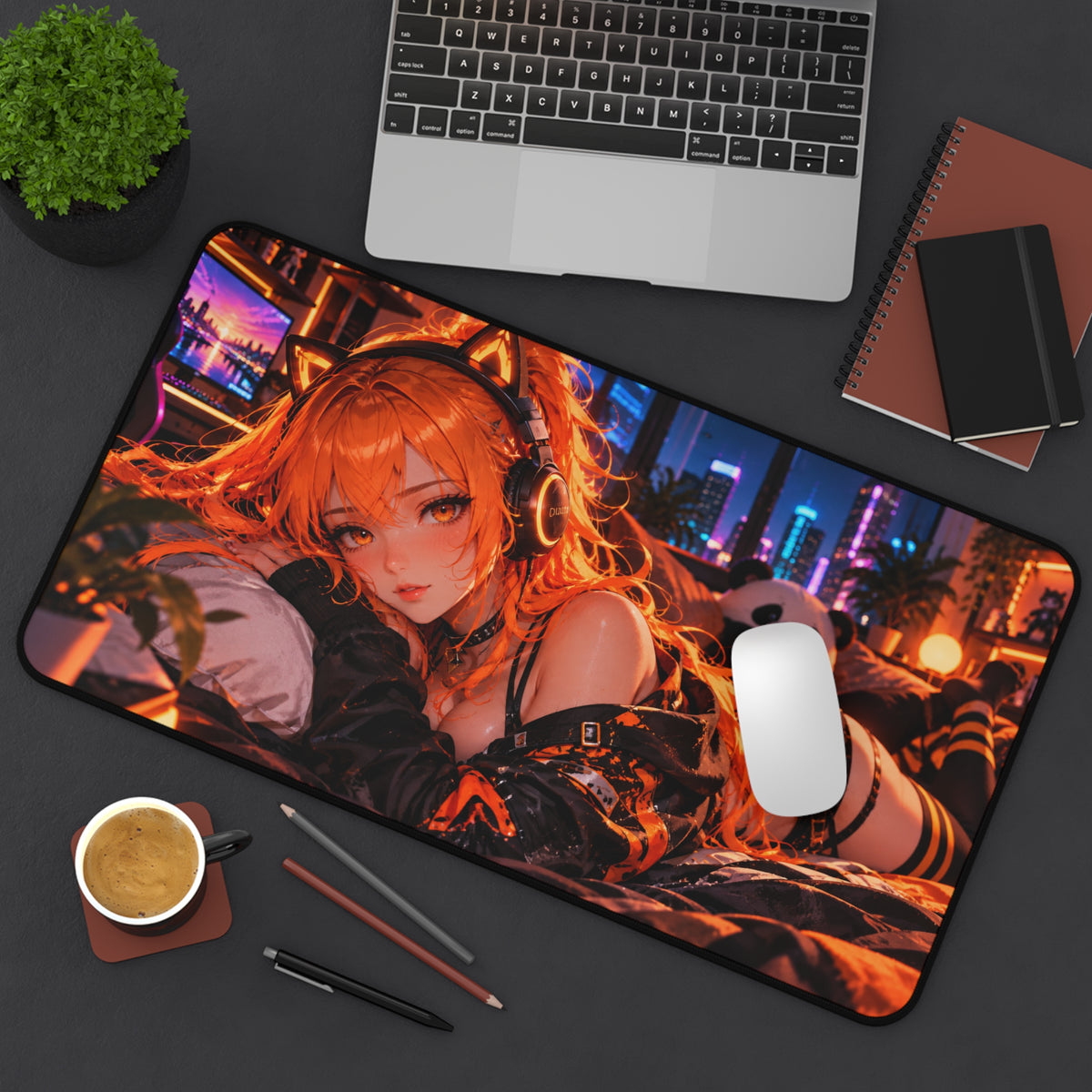 Anime Waifu Desk Pad for Gaming 