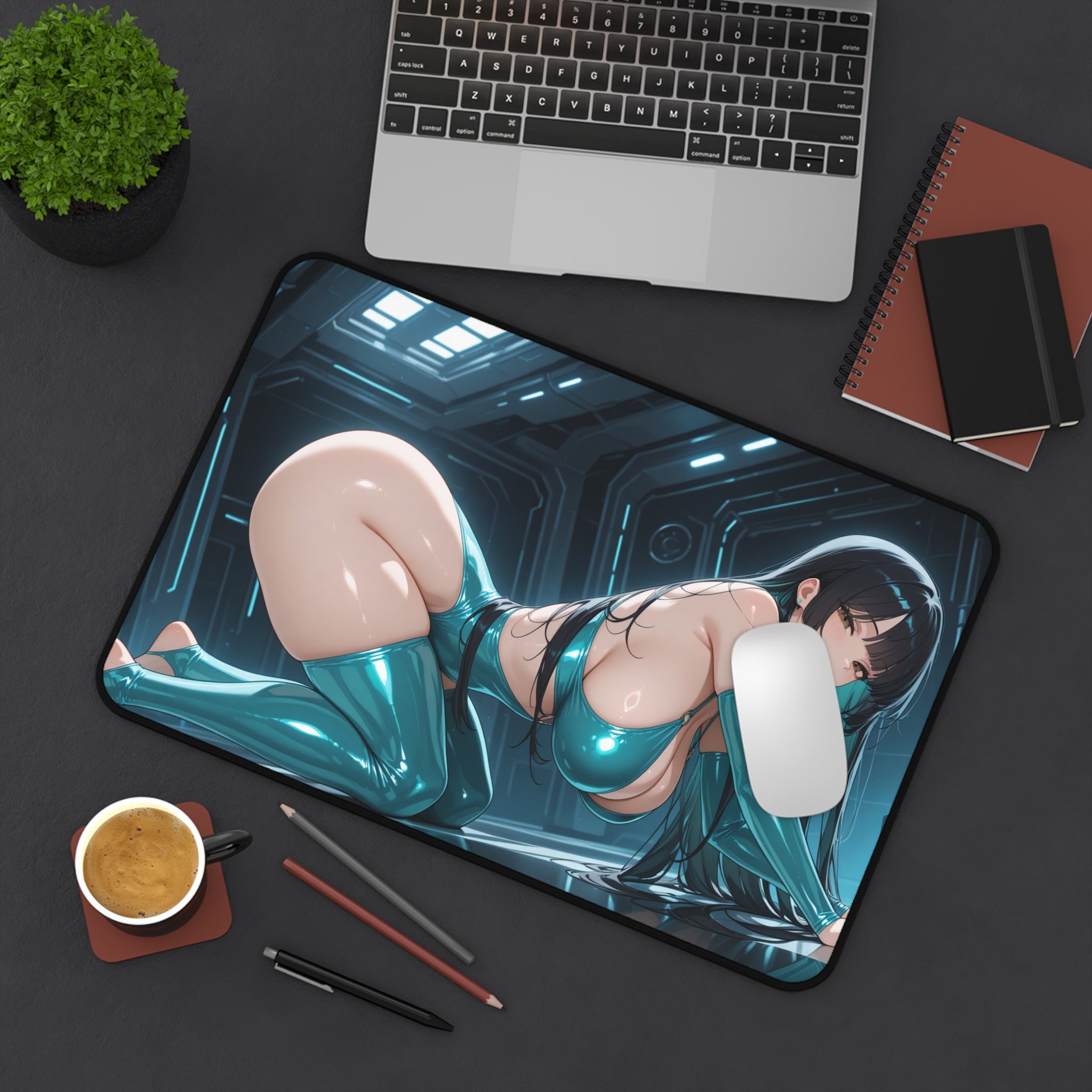 Anime Waifu Mouse Pad, Anime Girl Desk Mat