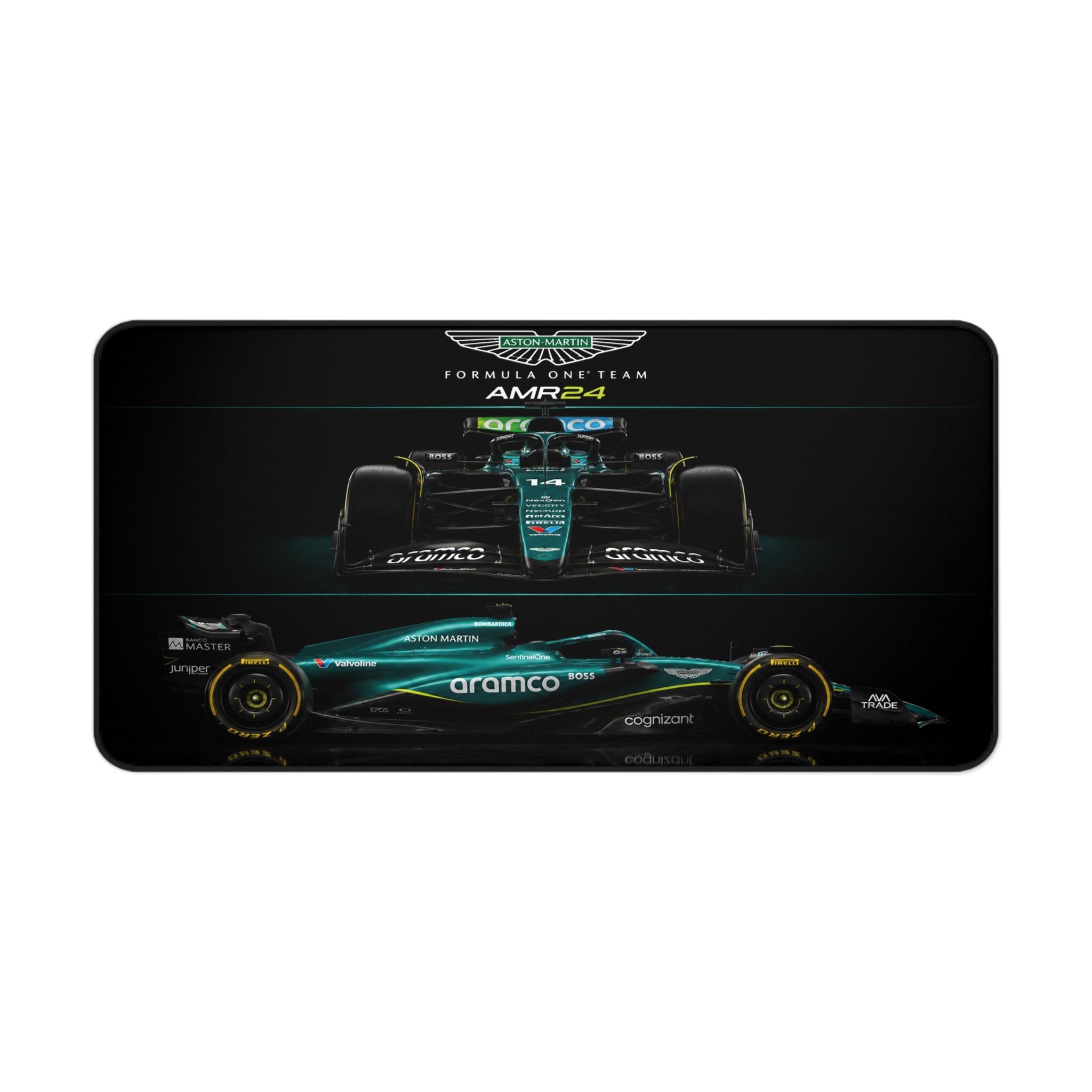Aston Martin AMR24 Racing Desk Mat — F1 Car Mouse Pad