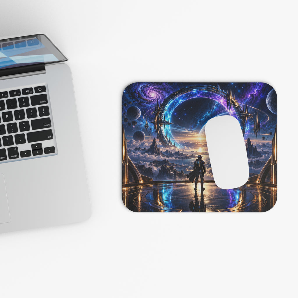 Cosmic Portal Sci-Fi Mouse Pad 
