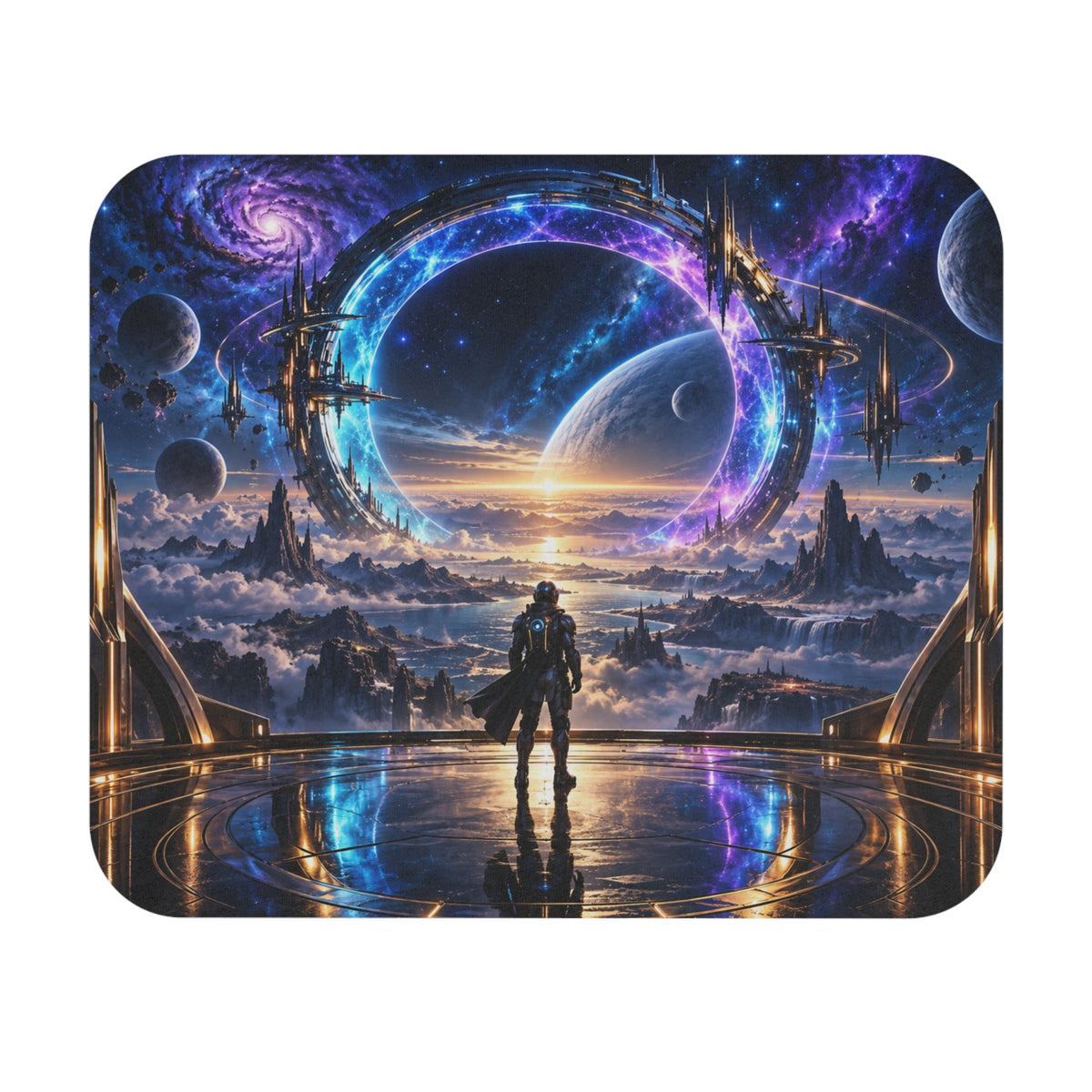 Cosmic Portal Sci-Fi Mouse Pad | Rebel74