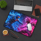 Energy Clash in Liquid Combat Mouse Pad — Fortnite-style Warriors