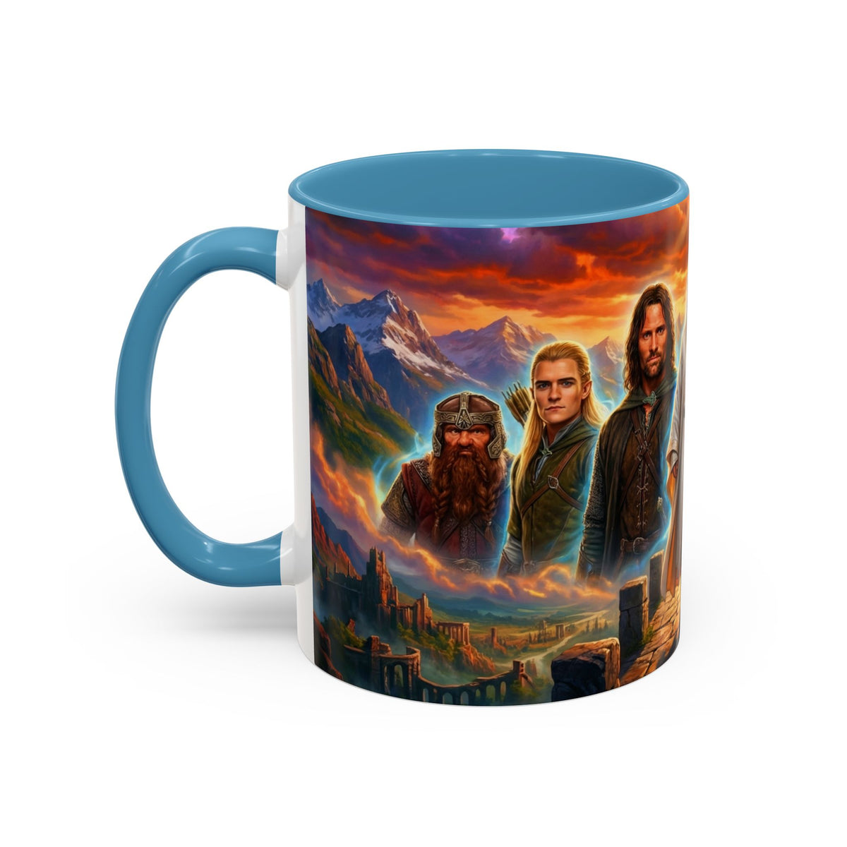The Lord of the Rings Mug, Vibrant LOTR Coffee Mug for Fans