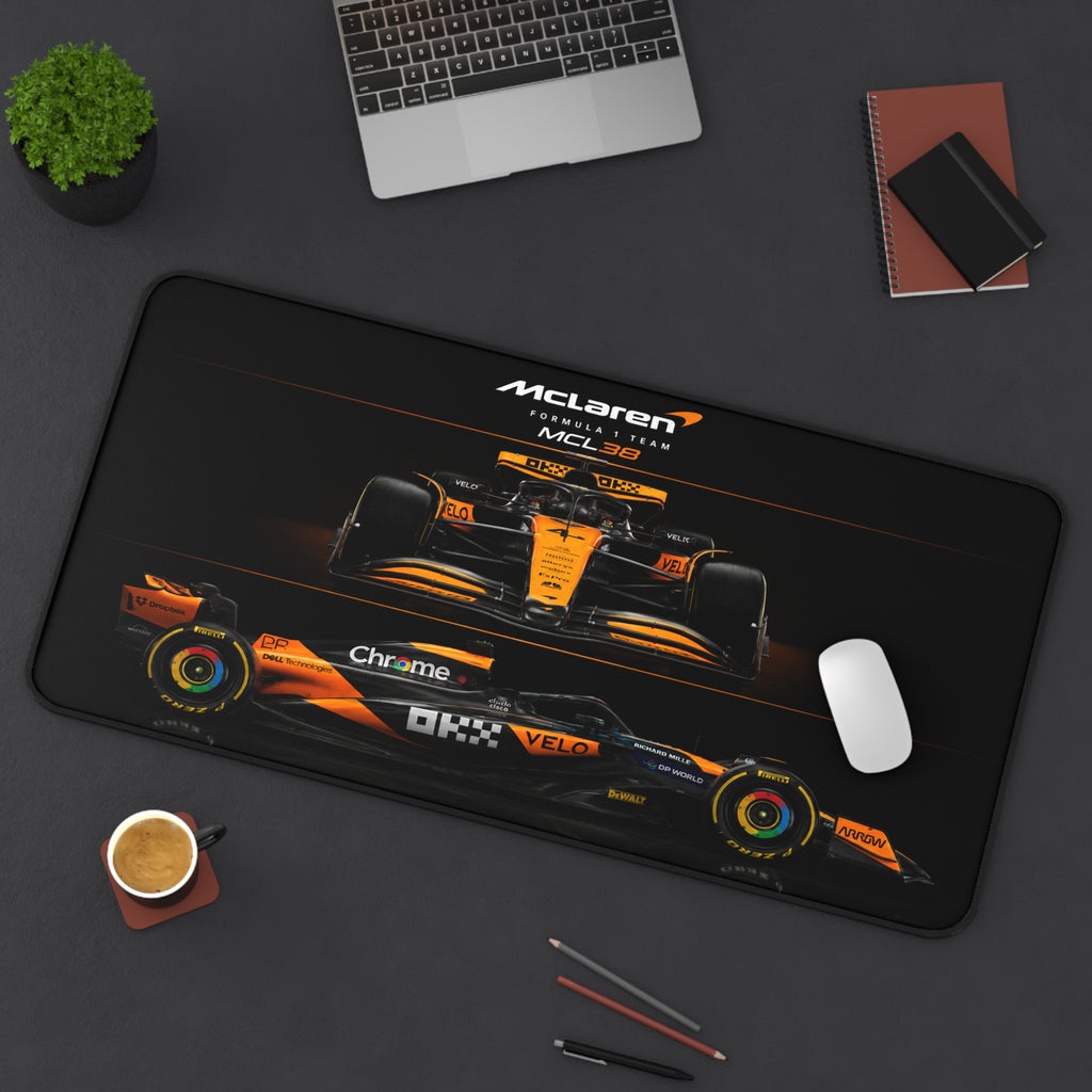 McLaren MCL38 Desk Mat — Formula 1 Car Mouse Pad