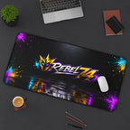 Rebel74 Neon Gaming Desk Mat & Mouse Pad