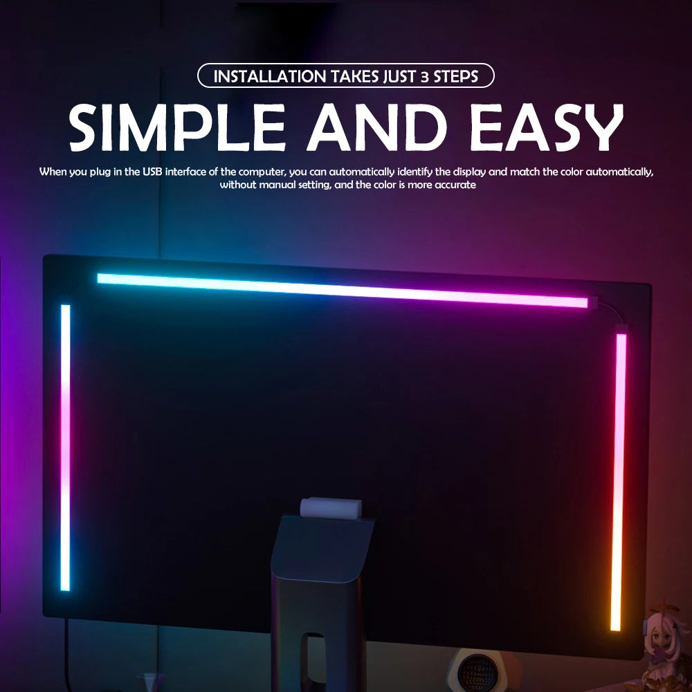 RGB Monitor LED Light Strip with Screen Sync