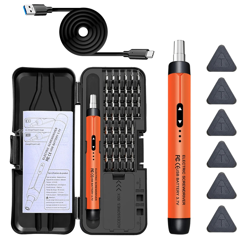 Rechargeable Precision Electric Screwdriver Kit