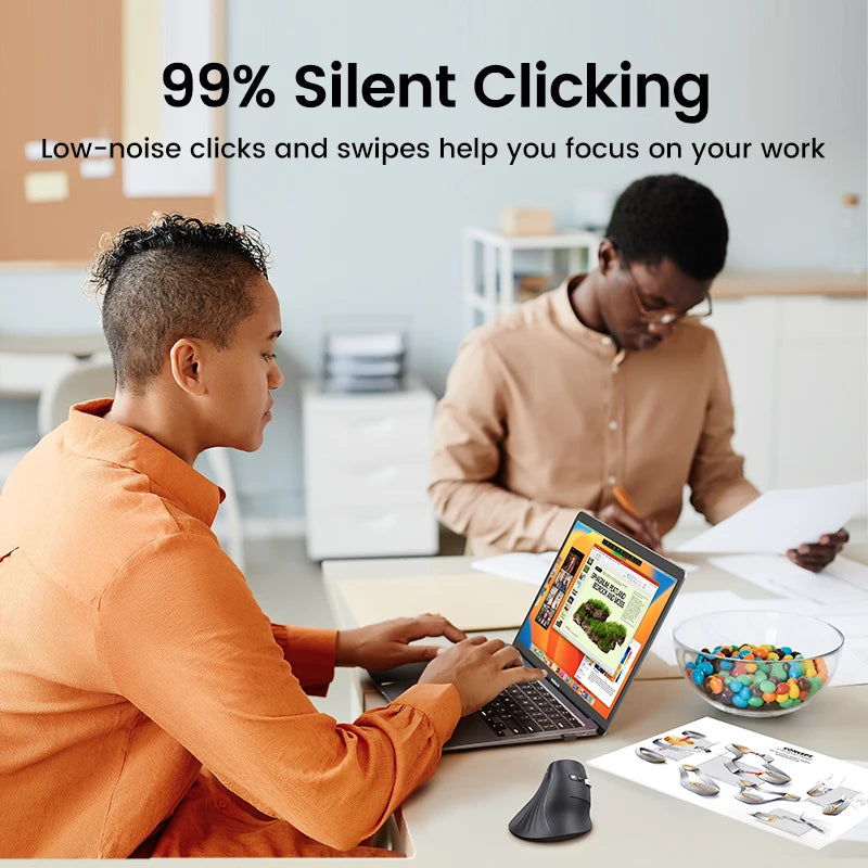 UGREEN Ergonomic Vertical Wireless Mouse