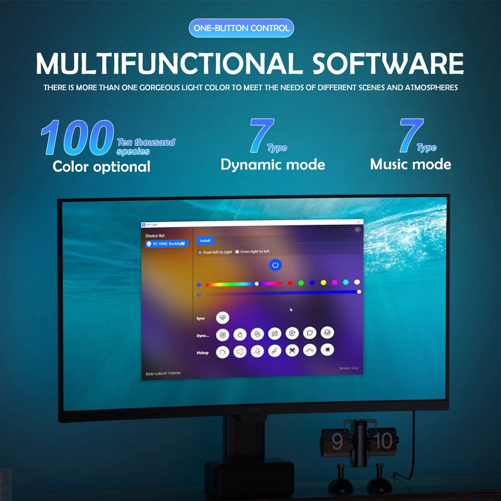 RGB Monitor LED Light Strip with Screen Sync