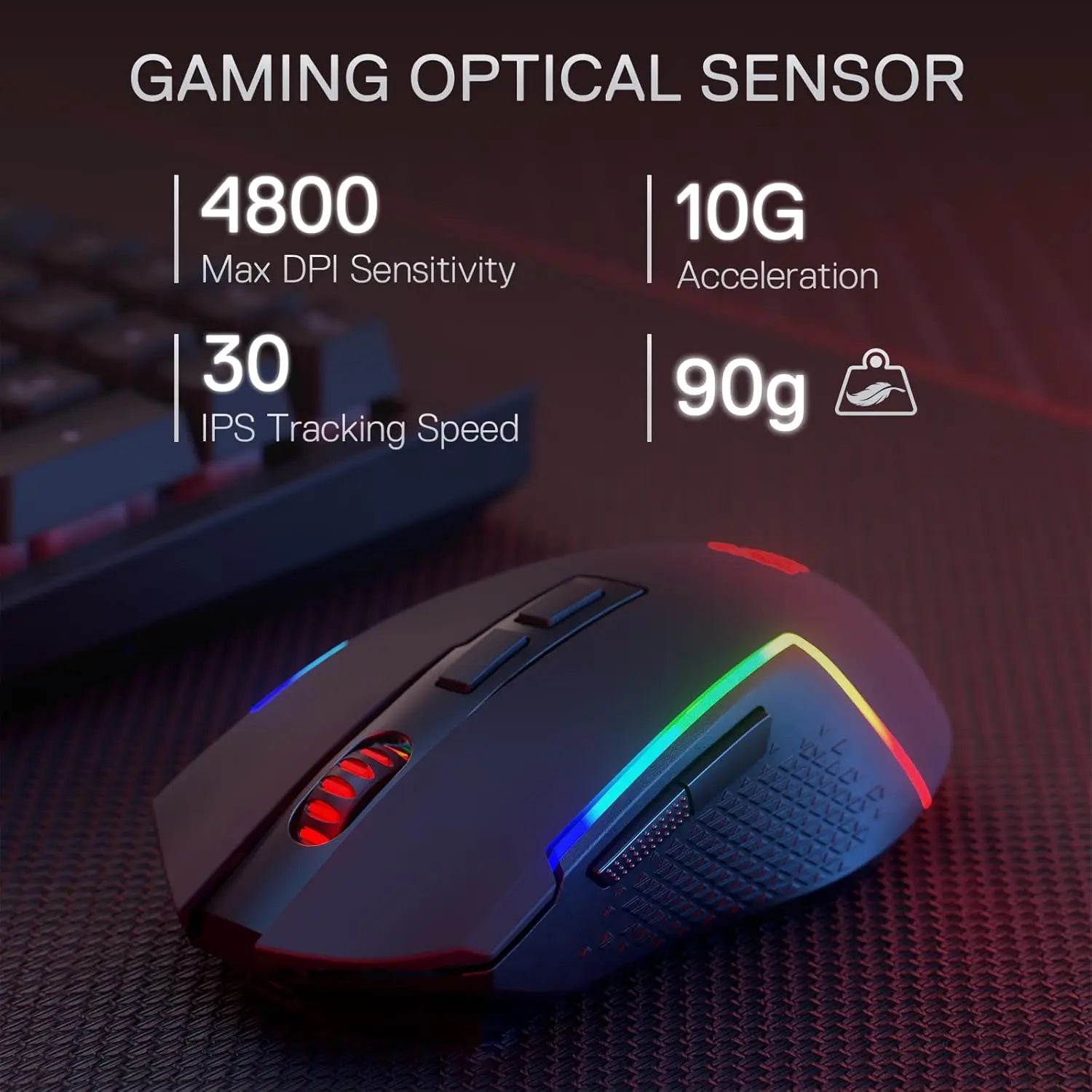 Redragon S142 Wireless RGB Gaming Keyboard and Mouse Combo