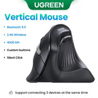 UGREEN Ergonomic Vertical Wireless Mouse