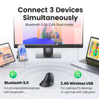 UGREEN Ergonomic Vertical Wireless Mouse