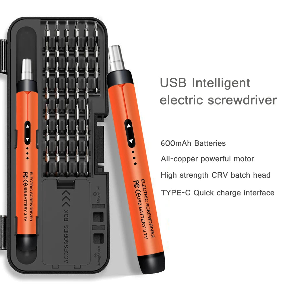 Rechargeable Precision Electric Screwdriver Kit