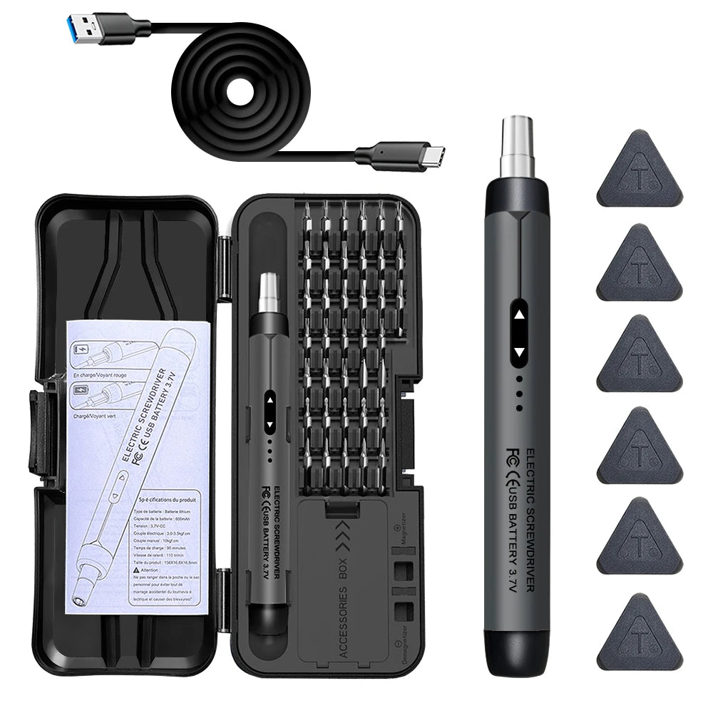 Rechargeable Precision Electric Screwdriver Kit