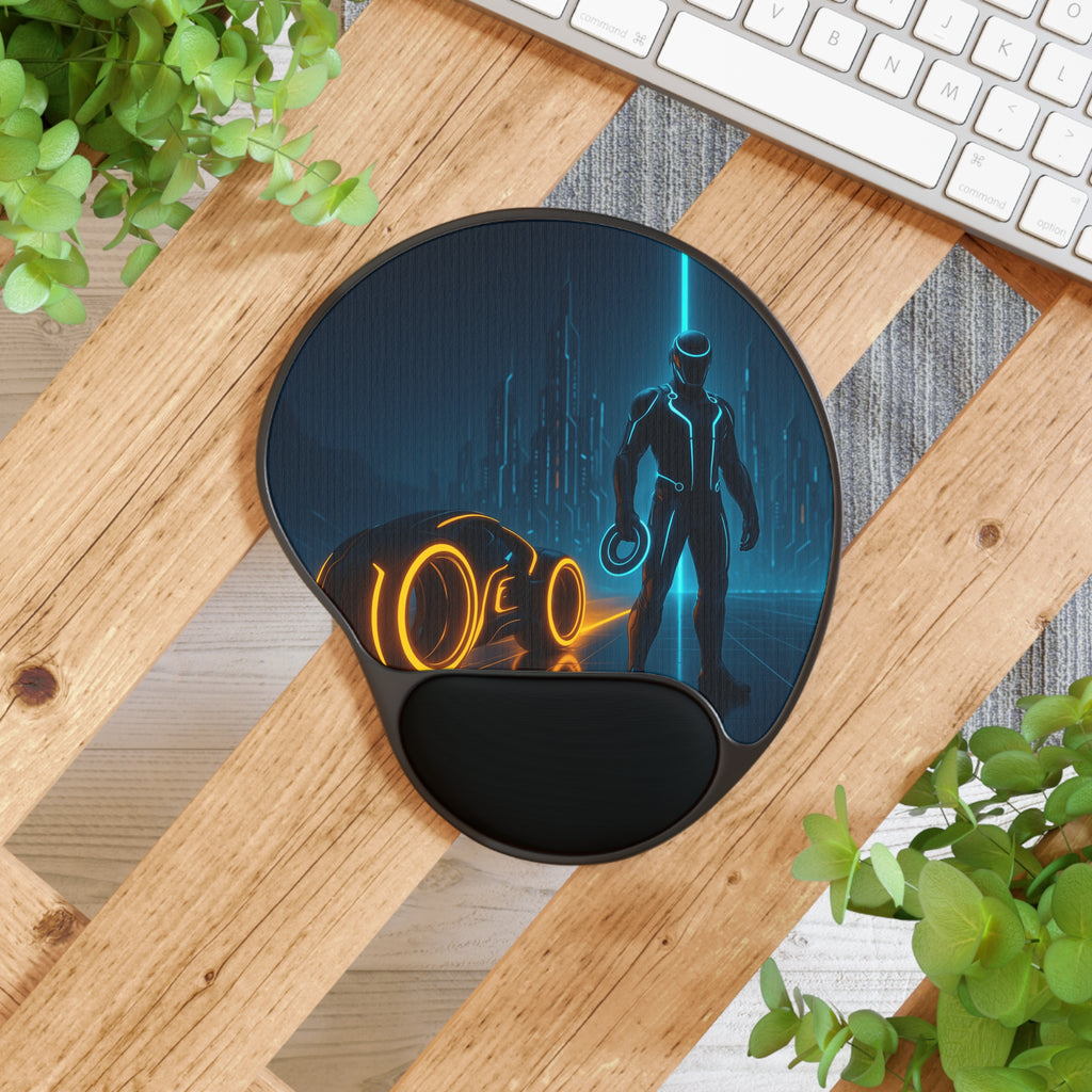 Tron Gaming Mouse Pad with Wrist Rest