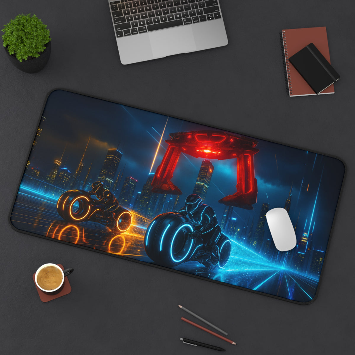 Tron Lightcycles Desk Mat - Tron Gaming Mouse Pad