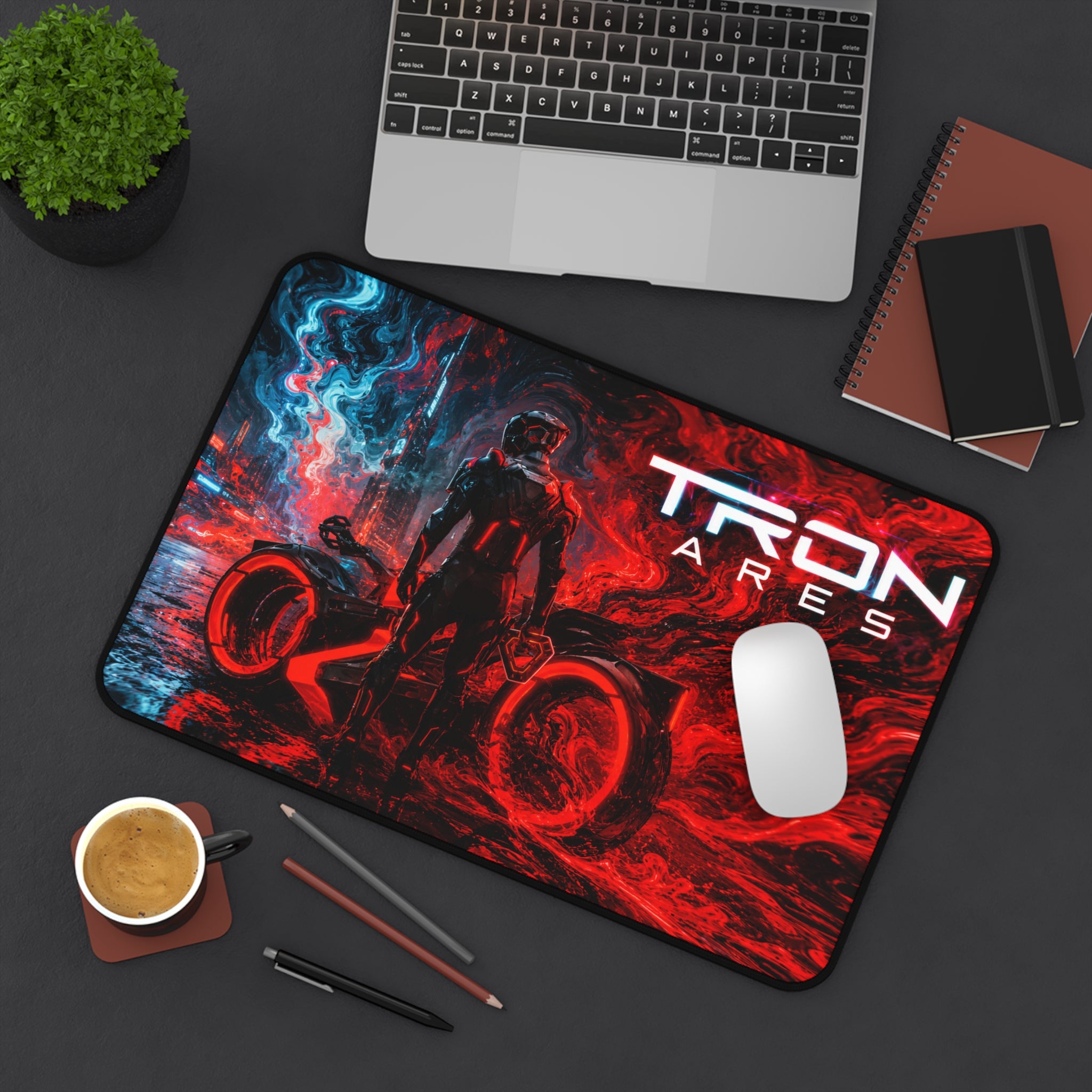 Tron Racer Desk Mat - Tron Ares-Inspired Mouse Pad