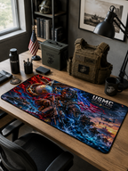 USMC Marine Corps Desk Mat — Semper Fidelis Mouse Pad