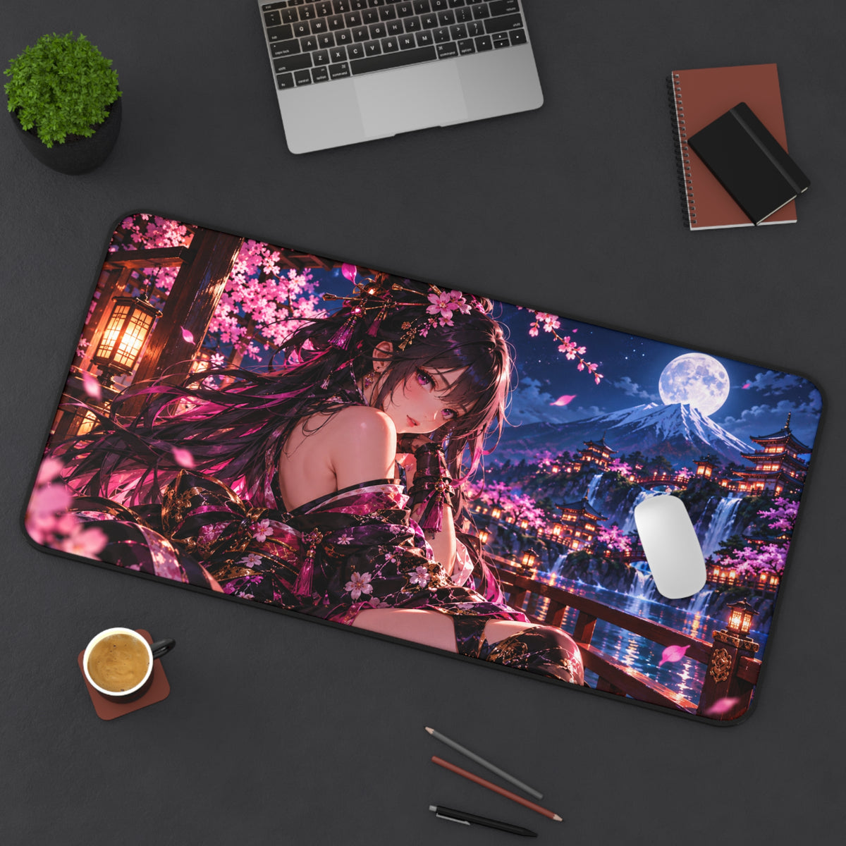 Unique Anime Waifu Desk Mat & Mouse Pad Gift