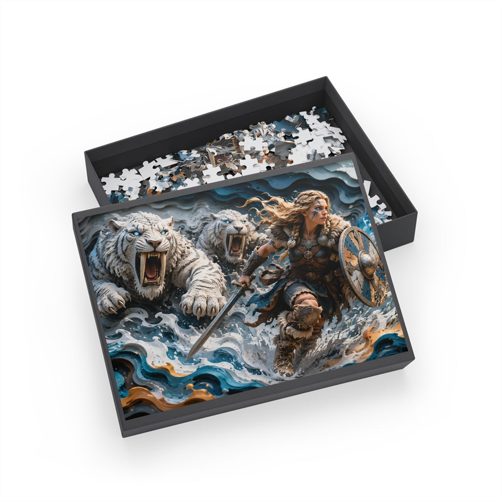 Viking Shieldmaiden Fantasy Puzzle | Rebel74