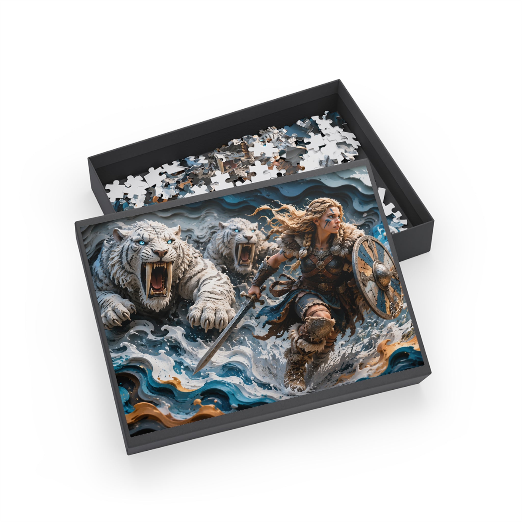 Viking Shieldmaiden Fantasy Puzzle | Rebel74