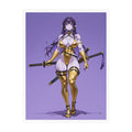 Waifu Warrior Sticker, Anime Decals, Laptop Decor,  Gift